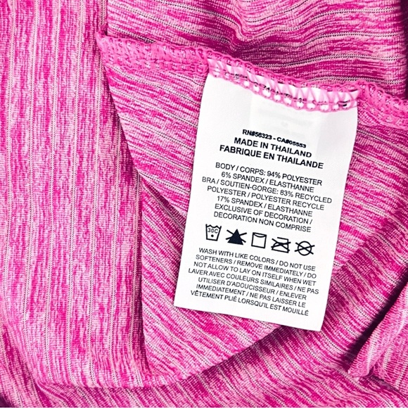 Nike | Dri-Fit 2 in 1 Tank Top | Women’s XS or S | Striped | Purple-Pink | $13 - Picture 4 of 6